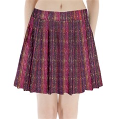 Colorful And Glowing Pixelated Pixel Pattern Pleated Mini Skirt by Simbadda