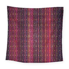 Colorful And Glowing Pixelated Pixel Pattern Square Tapestry (large) by Simbadda