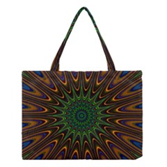 Vibrant Colorful Abstract Pattern Seamless Medium Tote Bag by Simbadda