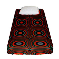 Vibrant Pattern Seamless Colorful Fitted Sheet (single Size) by Simbadda