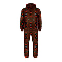 Vibrant Pattern Seamless Colorful Hooded Jumpsuit (kids) by Simbadda