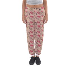 Vintage Flower Pattern  Women s Jogger Sweatpants by TastefulDesigns