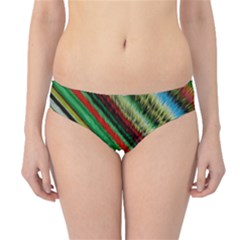 Colorful Stripe Extrude Background Hipster Bikini Bottoms by Simbadda