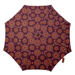 Abstract Seamless Mandala Background Pattern Hook Handle Umbrellas (small) by Simbadda