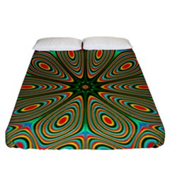 Vibrant Seamless Pattern  Colorful Fitted Sheet (california King Size) by Simbadda