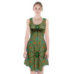 Vibrant Seamless Pattern  Colorful Racerback Midi Dress by Simbadda