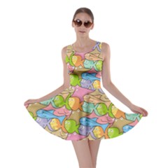 Fishes Cartoon Skater Dress by sifis