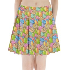 Fishes Cartoon Pleated Mini Skirt by sifis