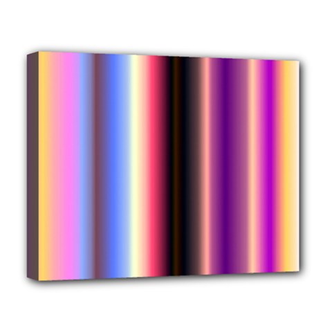 Multi Color Vertical Background Deluxe Canvas 20  x 16  