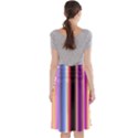 Multi Color Vertical Background Midi Beach Skirt View2