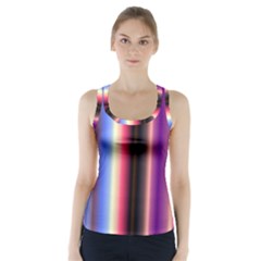 Multi Color Vertical Background Racer Back Sports Top by Simbadda