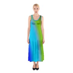 Multi Color Stones Wall Multi Radiant Sleeveless Maxi Dress