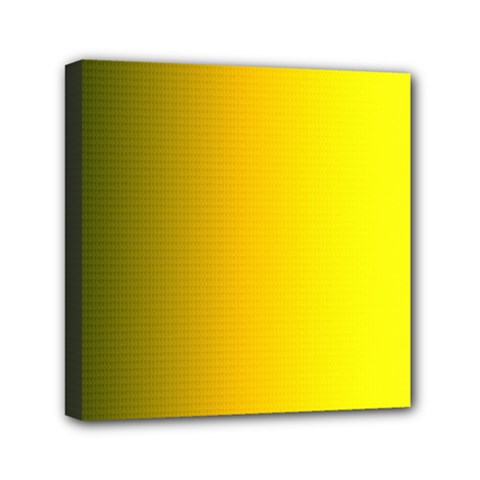 Yellow Gradient Background Mini Canvas 6  X 6 