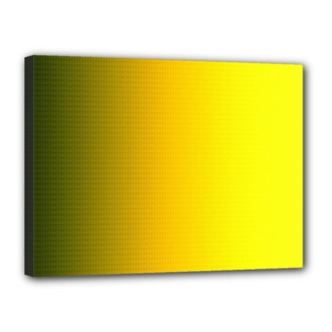 Yellow Gradient Background Canvas 16  X 12  by Simbadda