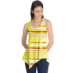 Yellow Curves Background Sleeveless Tunic by Simbadda