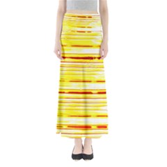 Yellow Curves Background Maxi Skirts by Simbadda