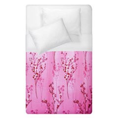 Pink Curtains Background Duvet Cover (single Size) by Simbadda