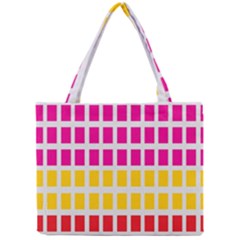 Squares Pattern Background Colorful Squares Wallpaper Mini Tote Bag by Simbadda