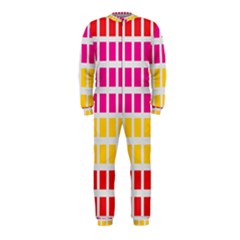 Squares Pattern Background Colorful Squares Wallpaper Onepiece Jumpsuit (kids) by Simbadda