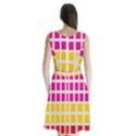 Squares Pattern Background Colorful Squares Wallpaper Sleeveless Chiffon Waist Tie Dress View2