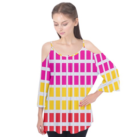 Squares Pattern Background Colorful Squares Wallpaper Flutter Tees by Simbadda