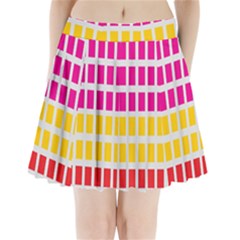 Squares Pattern Background Colorful Squares Wallpaper Pleated Mini Skirt by Simbadda