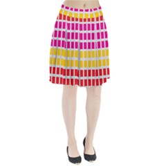 Squares Pattern Background Colorful Squares Wallpaper Pleated Skirt by Simbadda