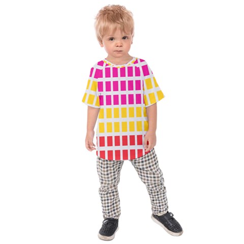 Squares Pattern Background Colorful Squares Wallpaper Kids  Raglan Tee by Simbadda