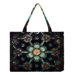 Kaleidoscope With Bits Of Colorful Translucent Glass In A Cylinder Filled With Mirrors Medium Tote Bag by Simbadda