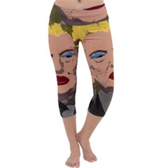 Happy Birthday Mr  President  Capri Yoga Leggings by Valentinaart