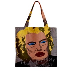 Happy Birthday Mr  President  Zipper Grocery Tote Bag