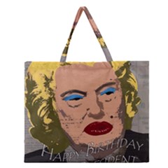 Happy Birthday Mr  President  Zipper Large Tote Bag