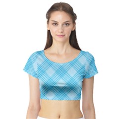 Pattern Short Sleeve Crop Top (tight Fit) by Valentinaart