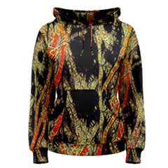 Artistic Effect Fractal Forest Background Women s Pullover Hoodie by Simbadda