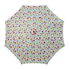 Decorative Spring Flower Pattern Golf Umbrellas by TastefulDesigns