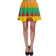 Burger Bread Food Cheese Vegetable Skater Skirt by Simbadda