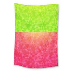 Colorful Abstract Triangles Pattern  Large Tapestry by TastefulDesigns