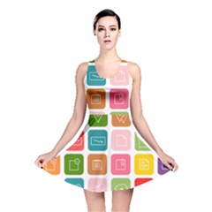 Icons Vector Reversible Skater Dress by Simbadda