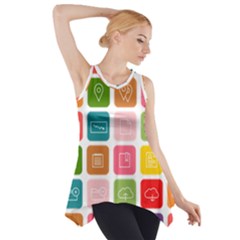 Icons Vector Side Drop Tank Tunic by Simbadda