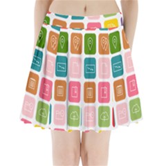 Icons Vector Pleated Mini Skirt by Simbadda