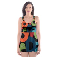 Have A Nice Happiness Happy Day Skater Dress Swimsuit by Simbadda