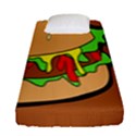 Burger Double Fitted Sheet (Single Size) View1