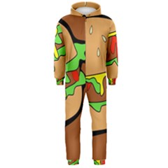 Burger Double Hooded Jumpsuit (men)  by Simbadda