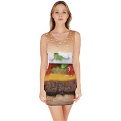 Abstract Barbeque Bbq Beauty Beef Sleeveless Bodycon Dress by Simbadda