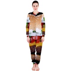 Abstract Barbeque Bbq Beauty Beef Onepiece Jumpsuit (ladies)  by Simbadda