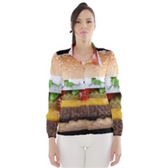 Abstract Barbeque Bbq Beauty Beef Wind Breaker (women) by Simbadda