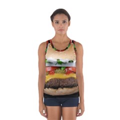 Abstract Barbeque Bbq Beauty Beef Women s Sport Tank Top  by Simbadda