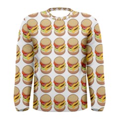 Hamburger Pattern Men s Long Sleeve Tee