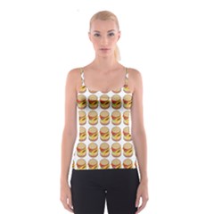 Hamburger Pattern Spaghetti Strap Top