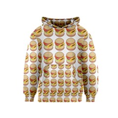 Hamburger Pattern Kids  Pullover Hoodie by Simbadda